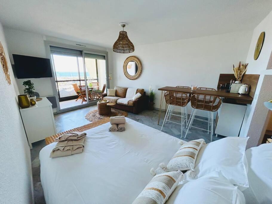 Studio Chic & Cosy Vue Mer, Clim, Parking La Grande Motte Luaran gambar